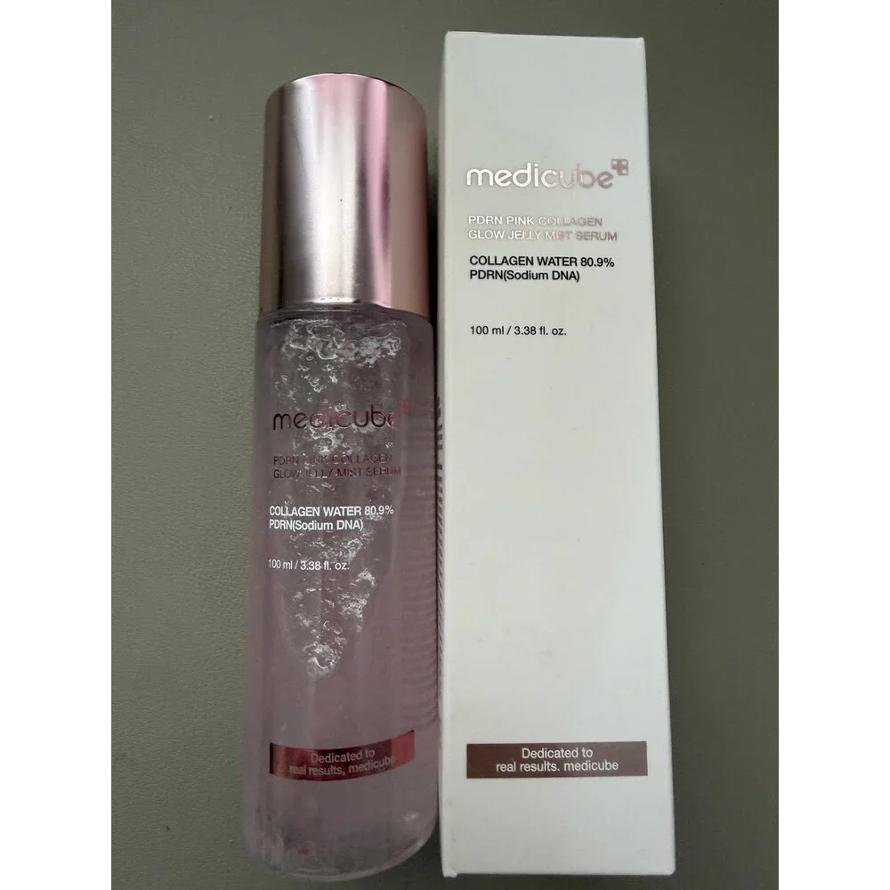 medicube PDRN Pink Collagen Glow Jelly Mist Serum Collagen Water 3.38 fl oz